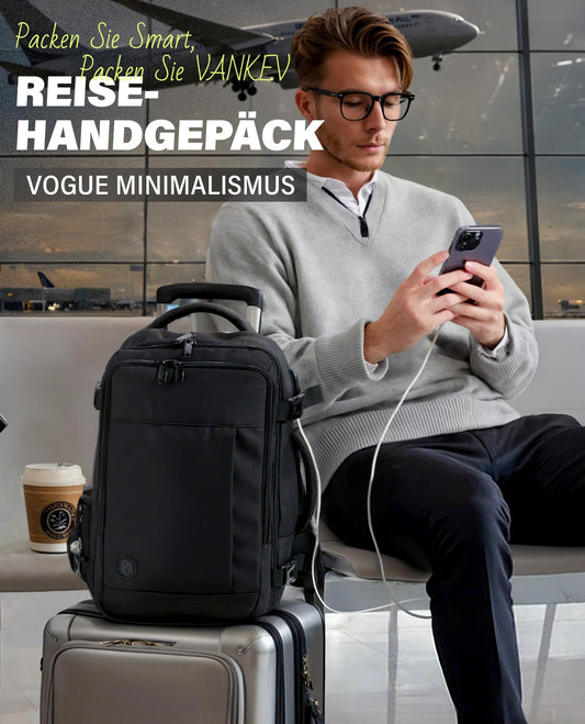 VANKEV Laptop Rucksack 14 Zoll Handgepäck Tasche