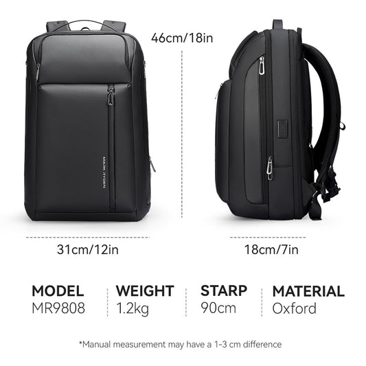 MARK RYDEN Business Rucksack 15.6 Zoll USB-C Schwarz
