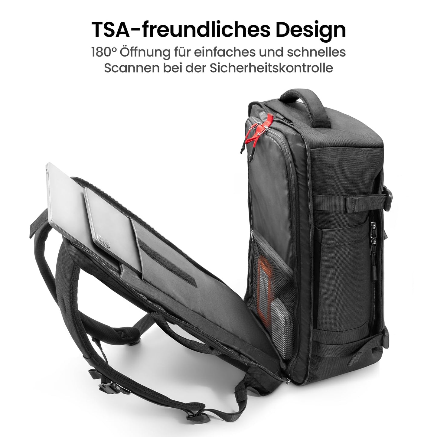 tomtoc Travel Rucksack 40L Bordgepäck Laptop Tasche