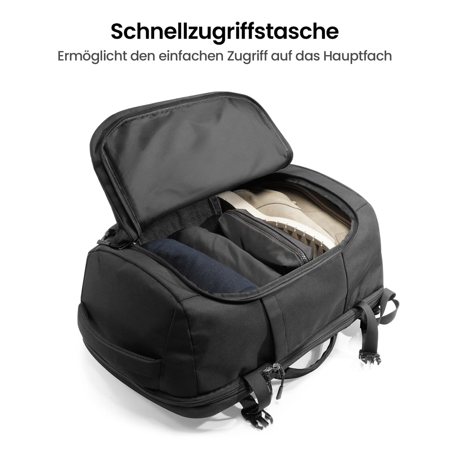 tomtoc Travel Rucksack 40L Bordgepäck Laptop Tasche