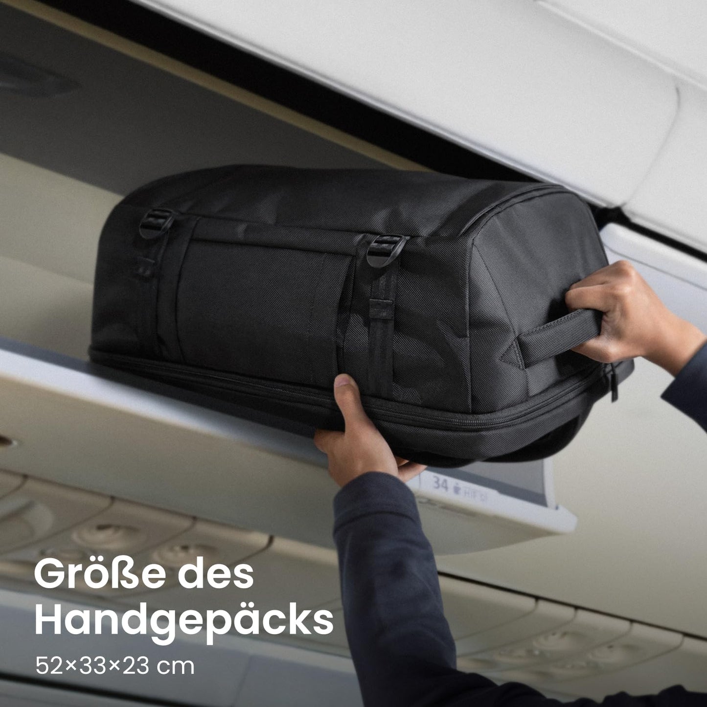 tomtoc Travel Rucksack 40L Bordgepäck Laptop Tasche