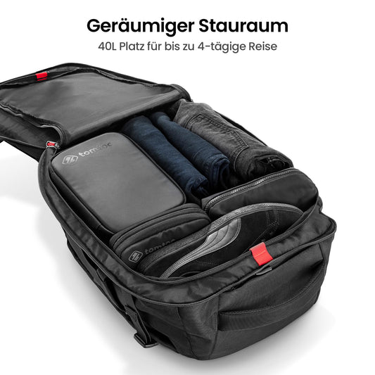 tomtoc Travel Rucksack 40L Bordgepäck Laptop Tasche