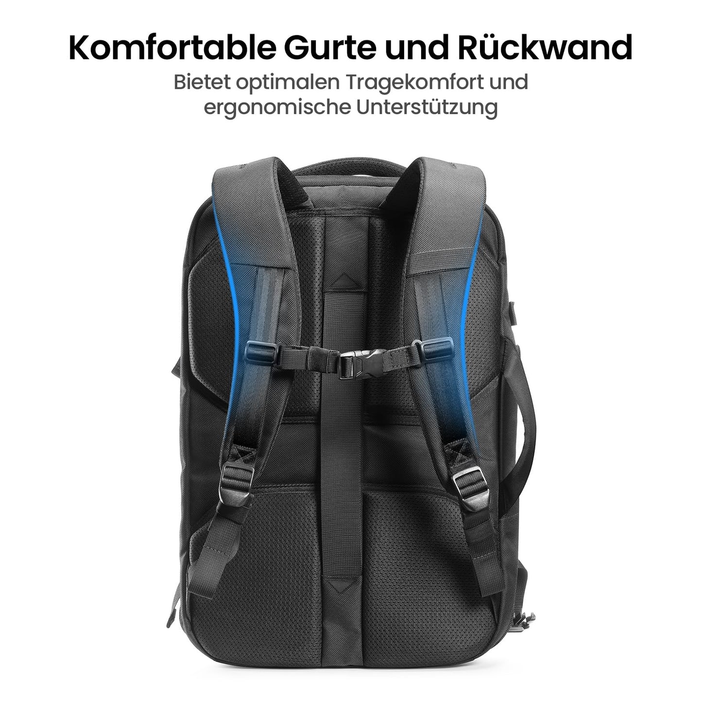 tomtoc Travel Rucksack 40L Bordgepäck Laptop Tasche