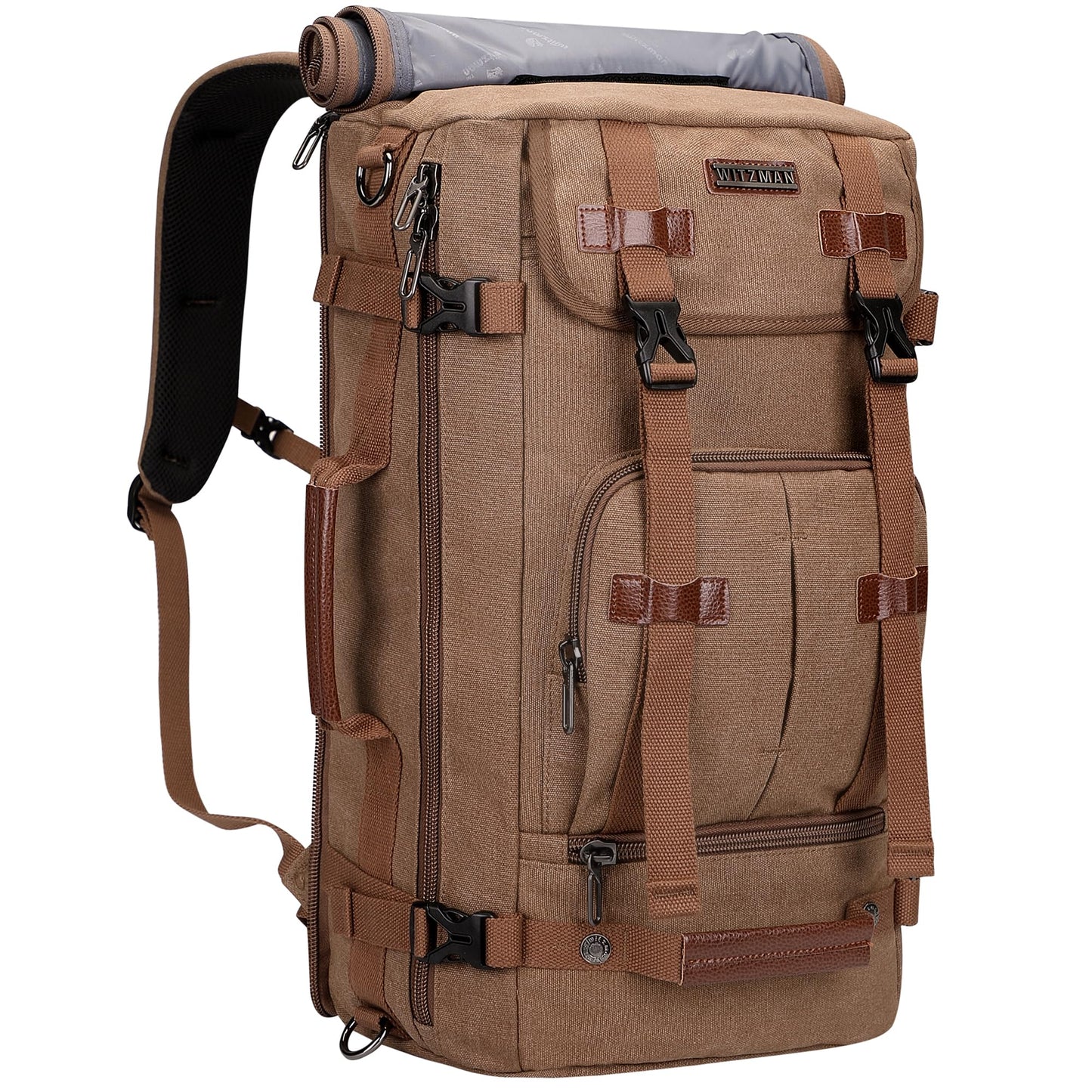 WITZMAN Rucksack Reisetasche Convertible 17 Zoll Braun